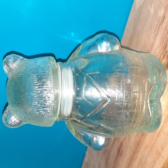 Vintage Glass Bear Lidded Jar/Canister - Picture 5 of 9